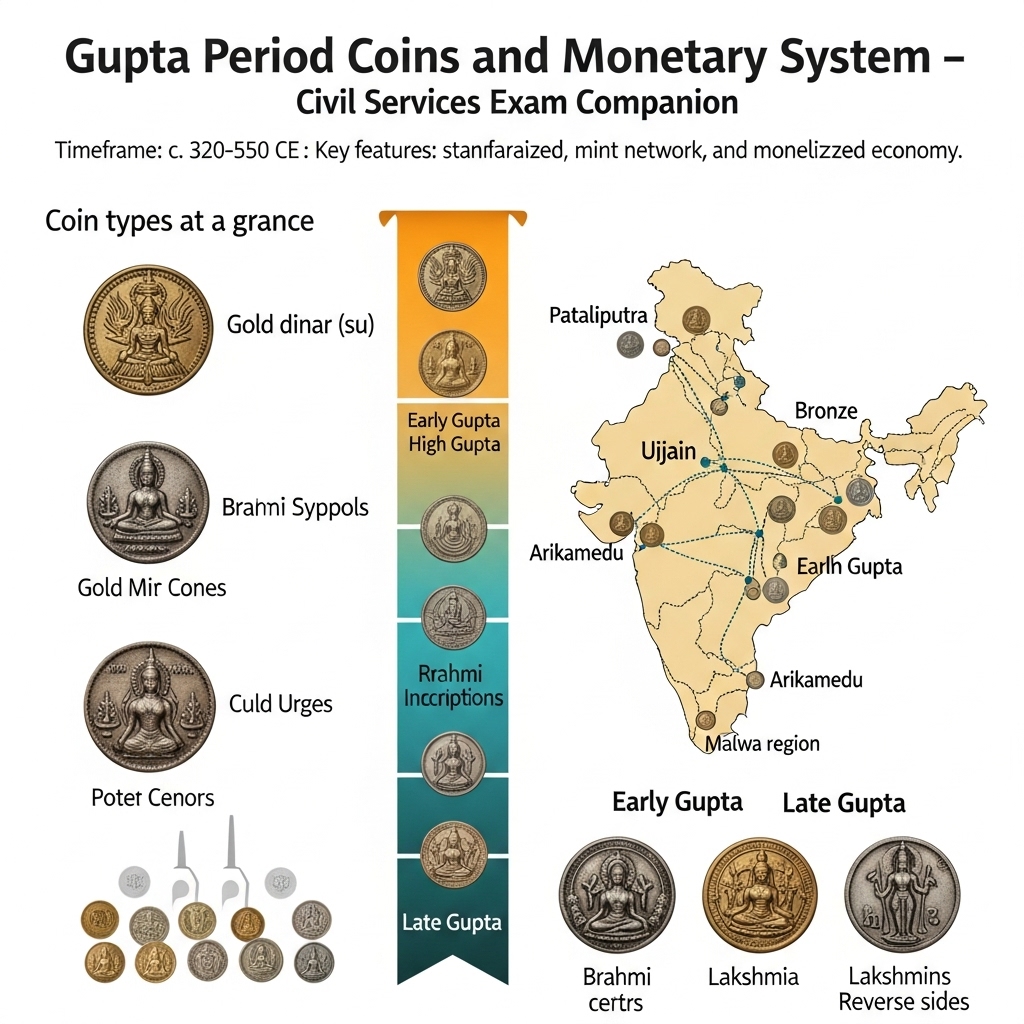 Gupta period coins and monetary system - Study Strategy