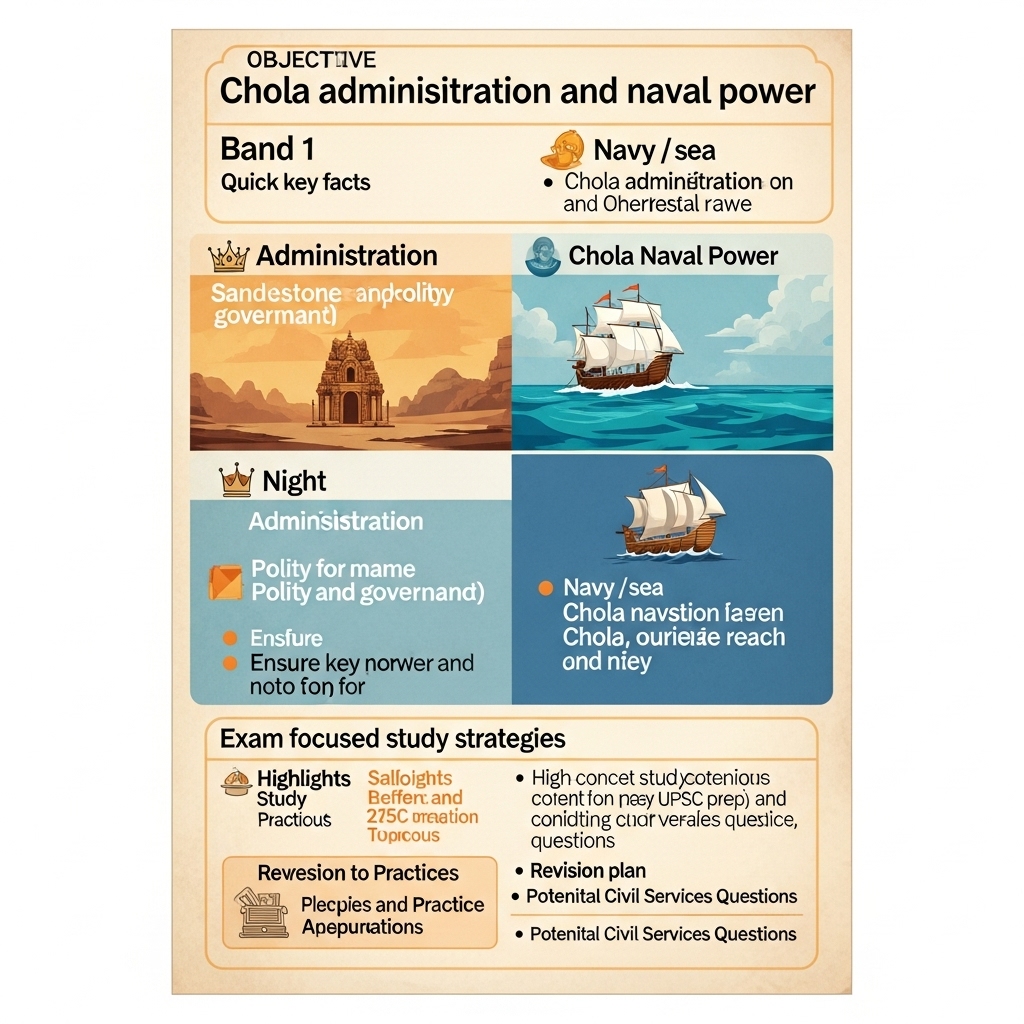 Chola administration and naval power - Study Strategy