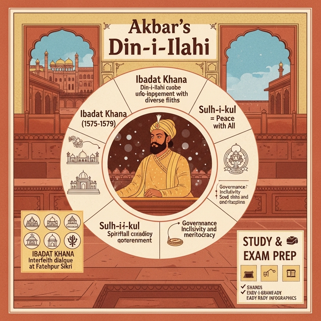 Akbar’s Din-i-Ilahi and religious tolerance policies - Study Strategy