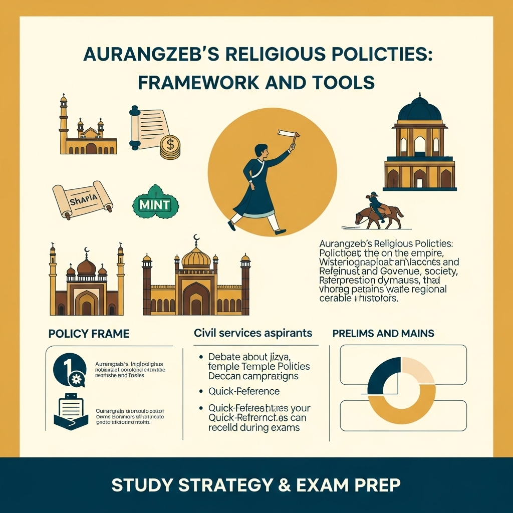 Aurangzeb’s religious policies and impact on empire - Study Strategy