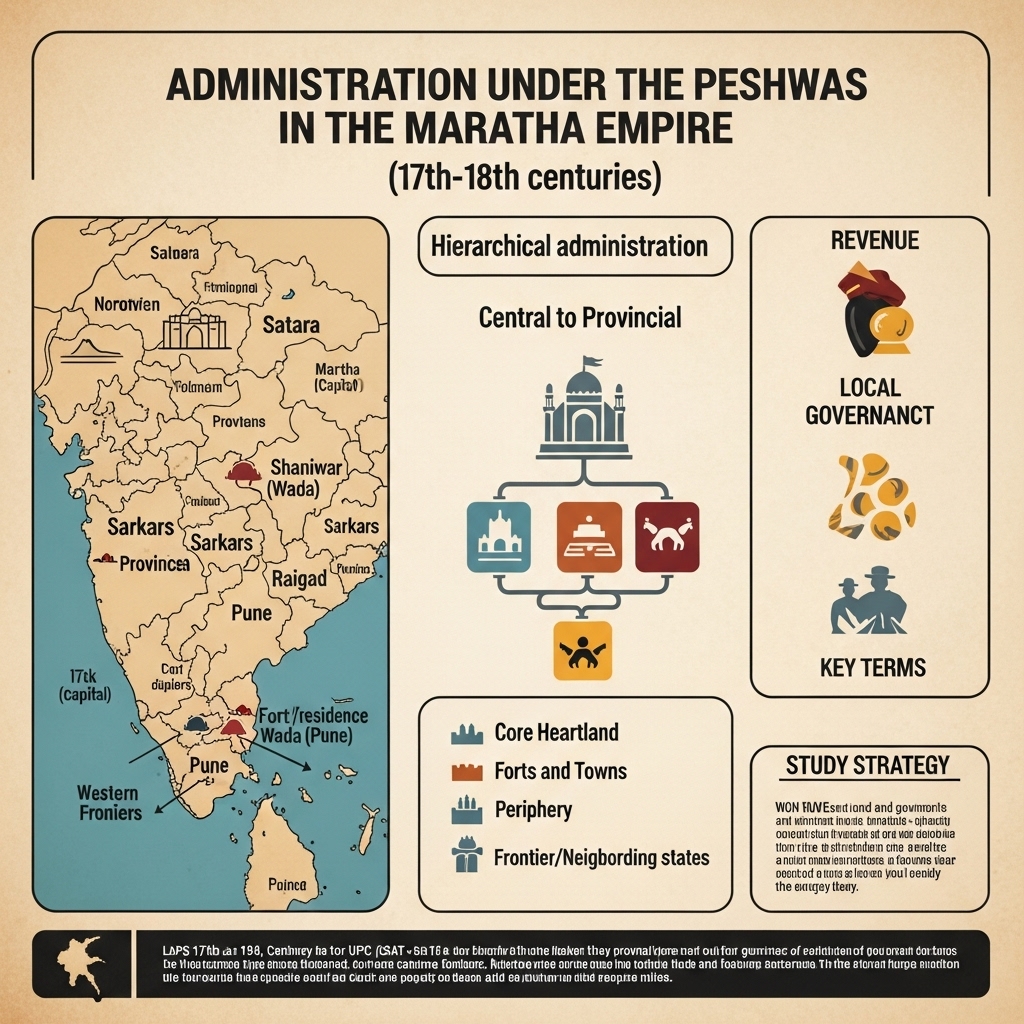 administration under the Peshwas in Maratha Empire - Study Strategy