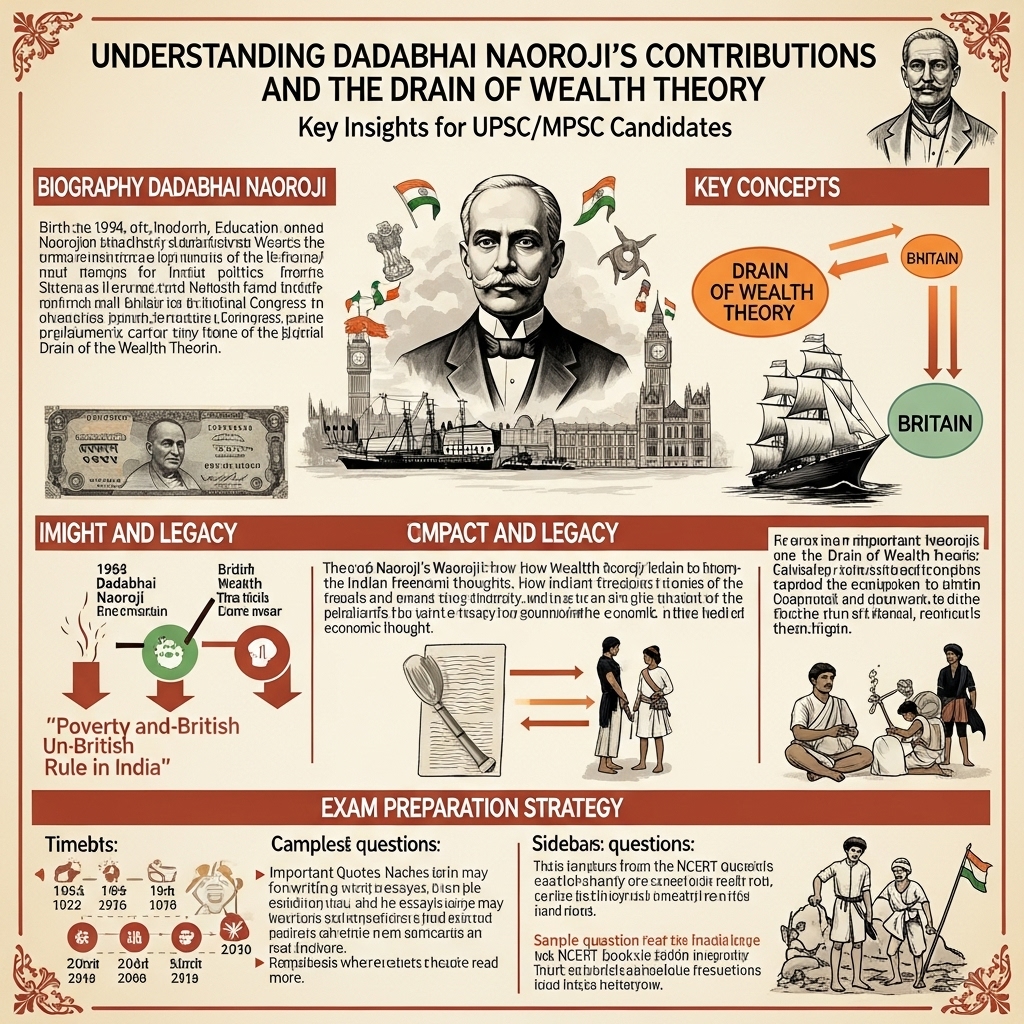 role of Dadabhai Naoroji and Drain of Wealth theory - Success Tips