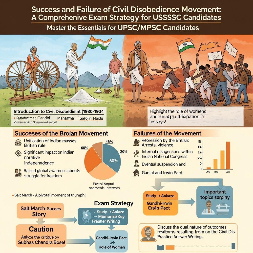 success and failure of Civil Disobedience Movement - Success Tips
