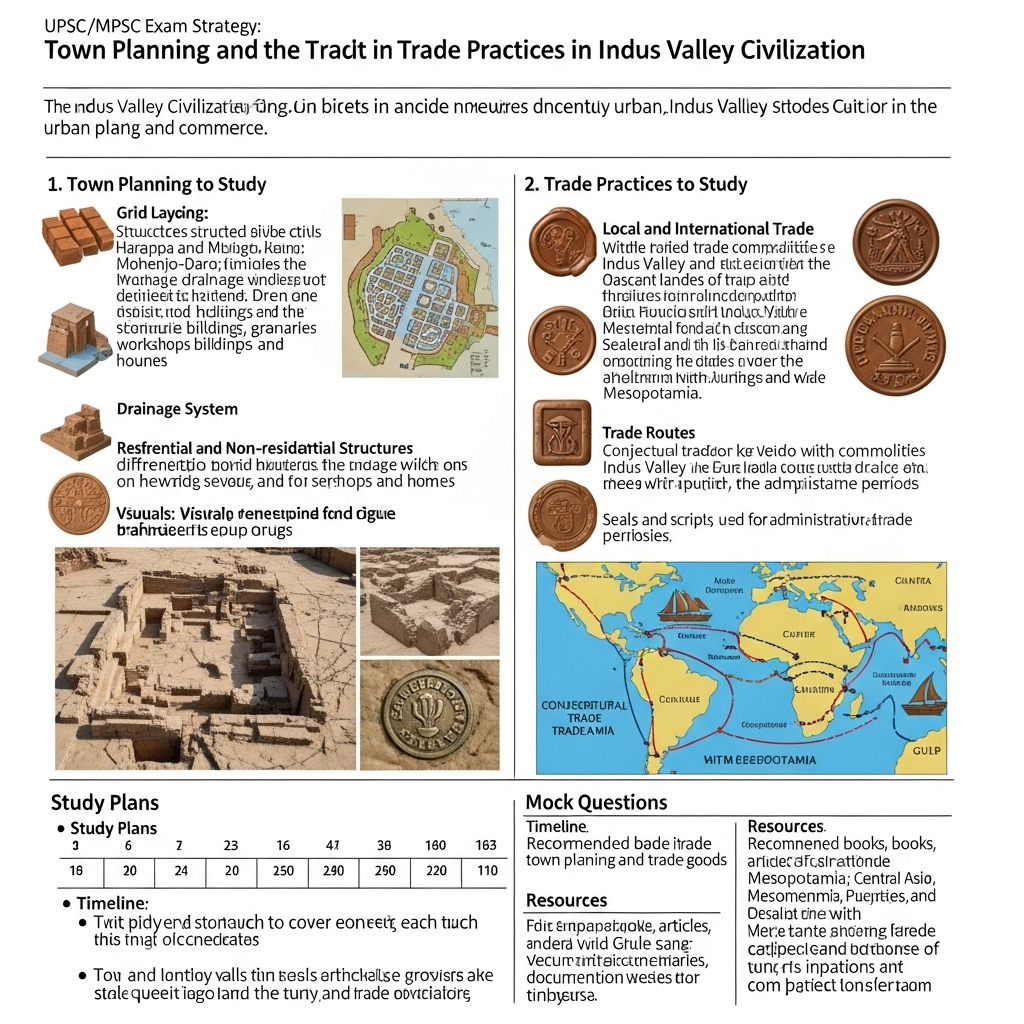town planning and trade practices in Indus Valley Civilization - Success Tips