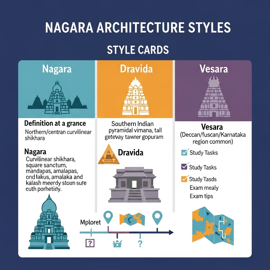 temple architecture styles - Nagara, Dravida and Vesara - Success Tips