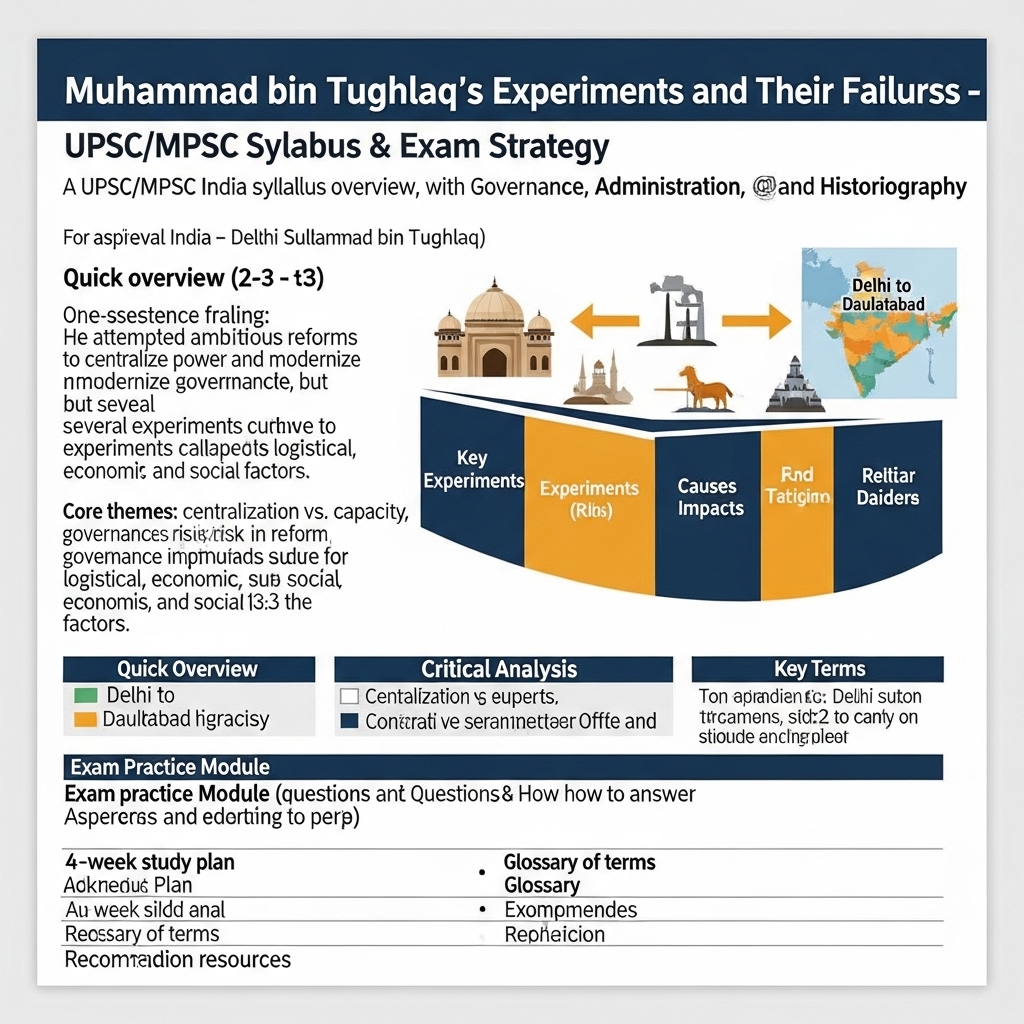 Muhammad bin Tughlaq’s experiments and their failures - Success Tips
