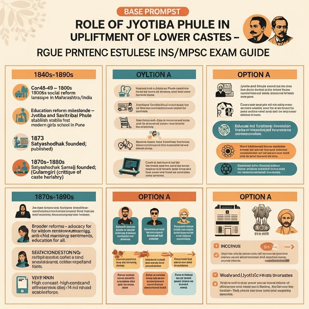 role of Jyotiba Phule in upliftment of lower castes - Success Tips