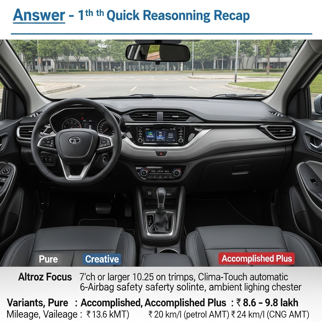 Tata Altroz Automatic Price in India 2026 – Mileage, Features & Variant-wise - Supporting Image